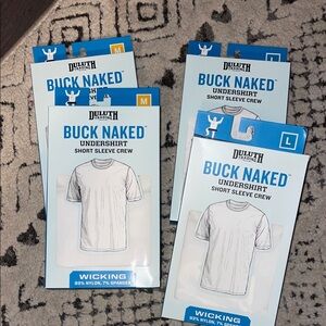 Duluth Trading Co. buck naked undershirt short sleeve crew shirt